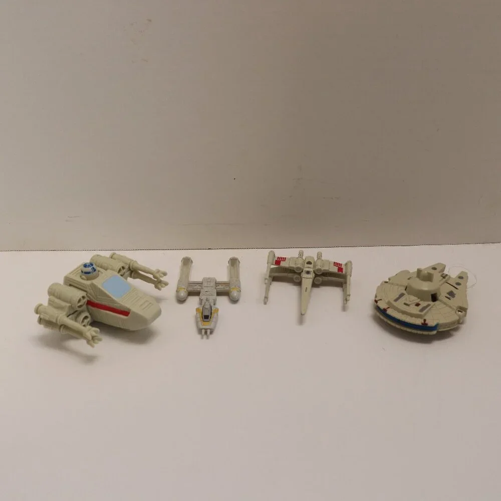 Lot of 4 Star‎ Wars Vehicles Made of Hard Plastic some made for Burger King